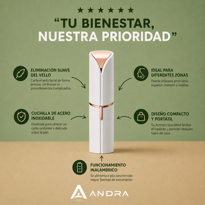 Depilador Facial Portátil | Elimina vellos sin dolor
