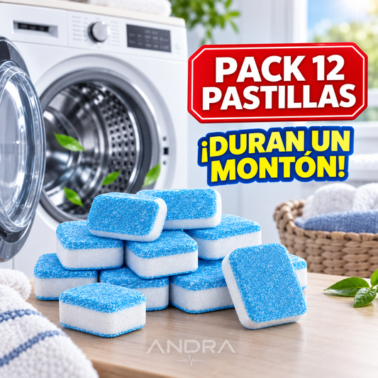 PACK 12 PASTILLAS ANTIBACTERIALES - DEJÁ TU LAVARROPA COMO NUEVO