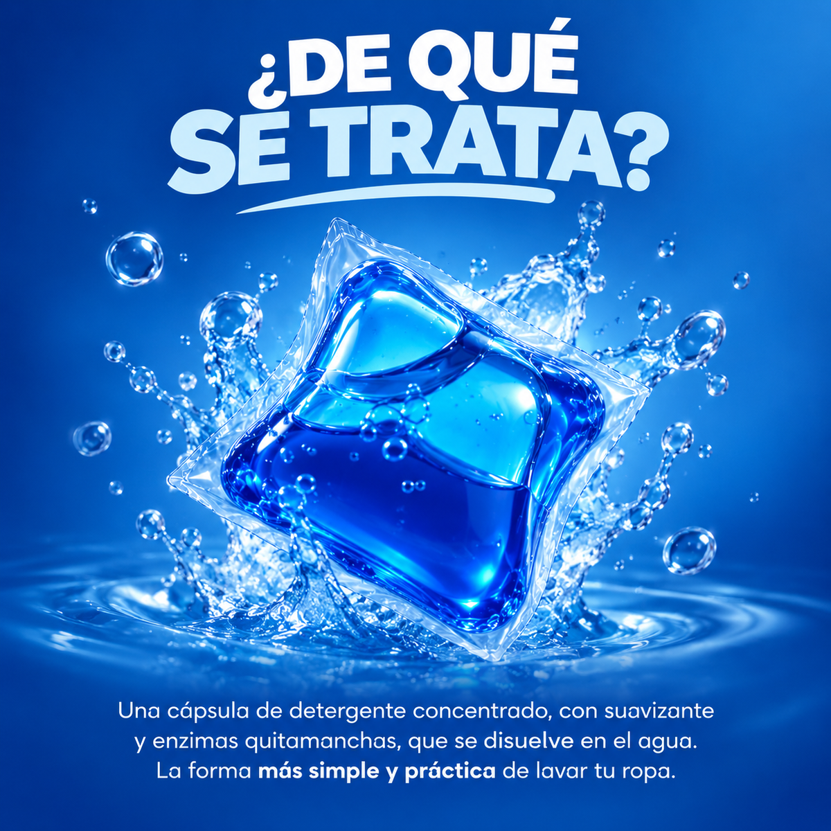 CÁPSULAS PARA LAVAR ROPA 3 EN 1 | DETERGENTE, QUITA MANCHAS Y SUAVIZANTE
