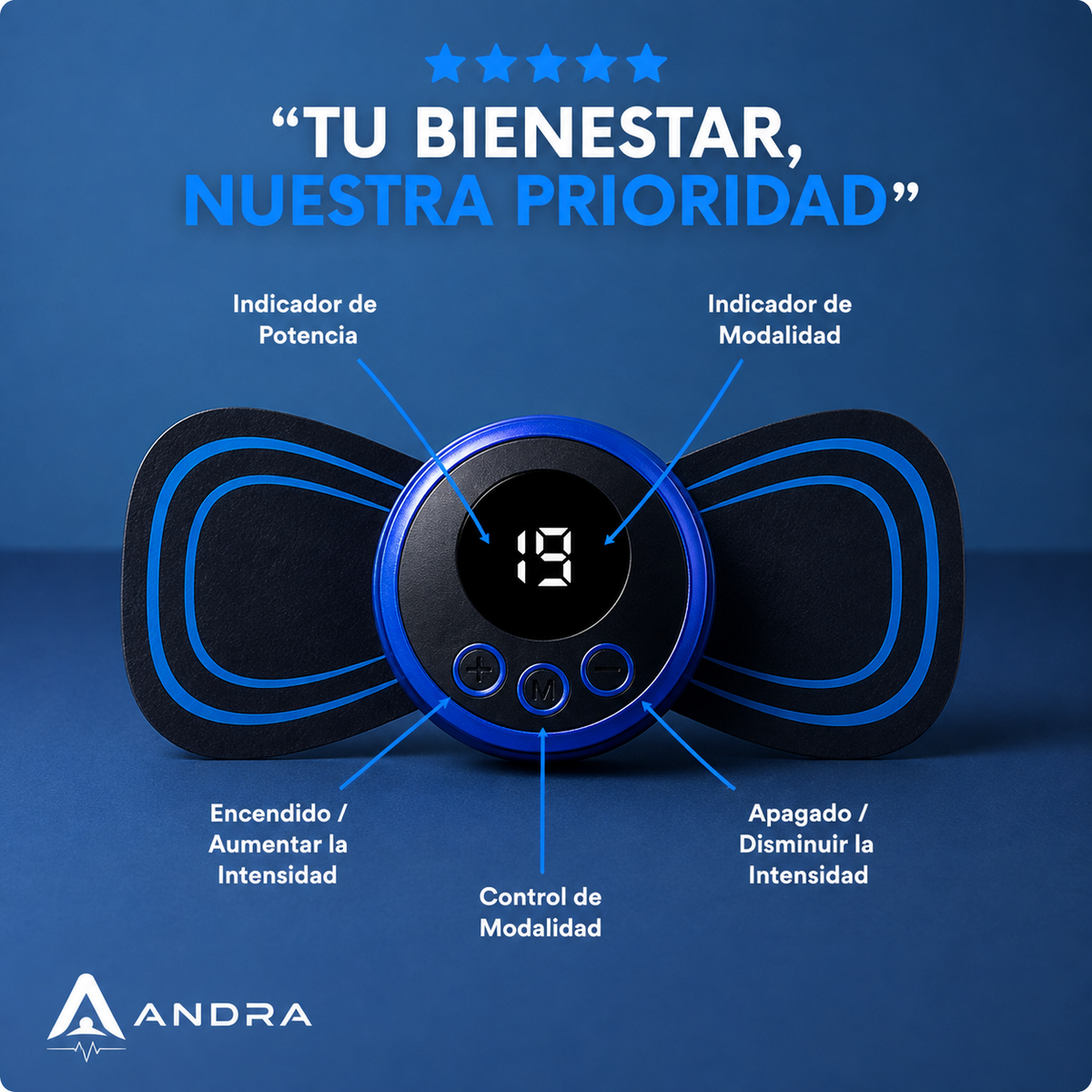 Mini masajeador muscular | Alivia dolores y relaja tensiones